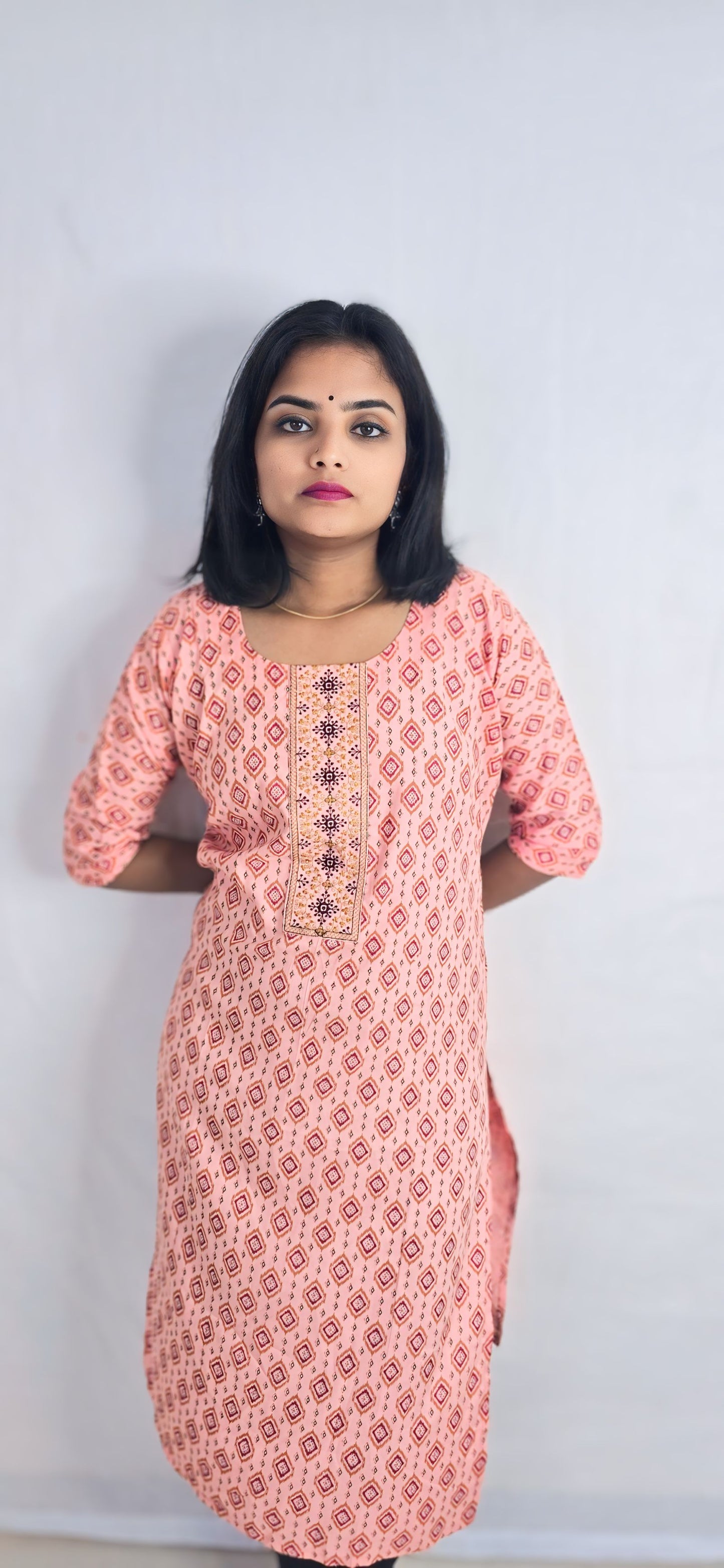 Regular Wear Kurti Pink18