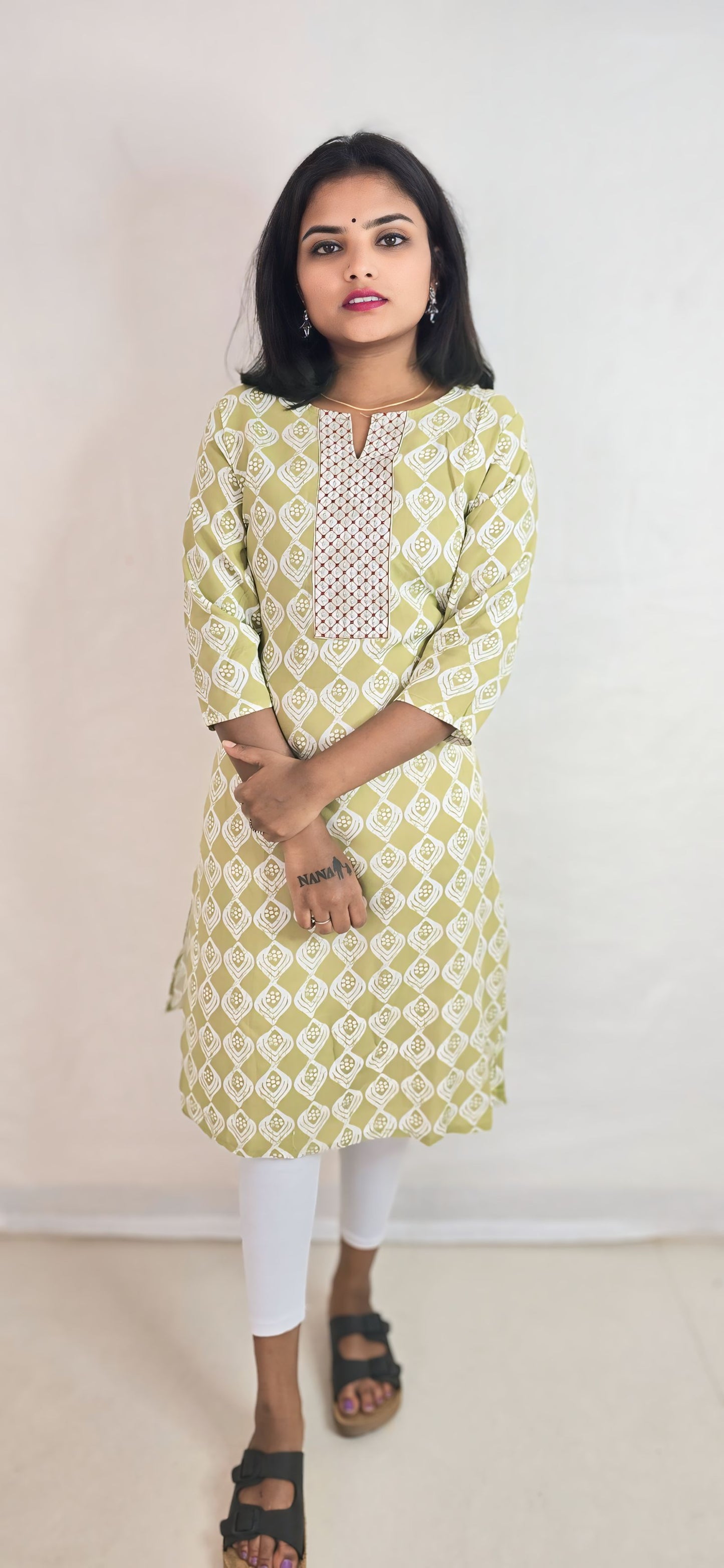 Regular Wear Kurti Light Green12