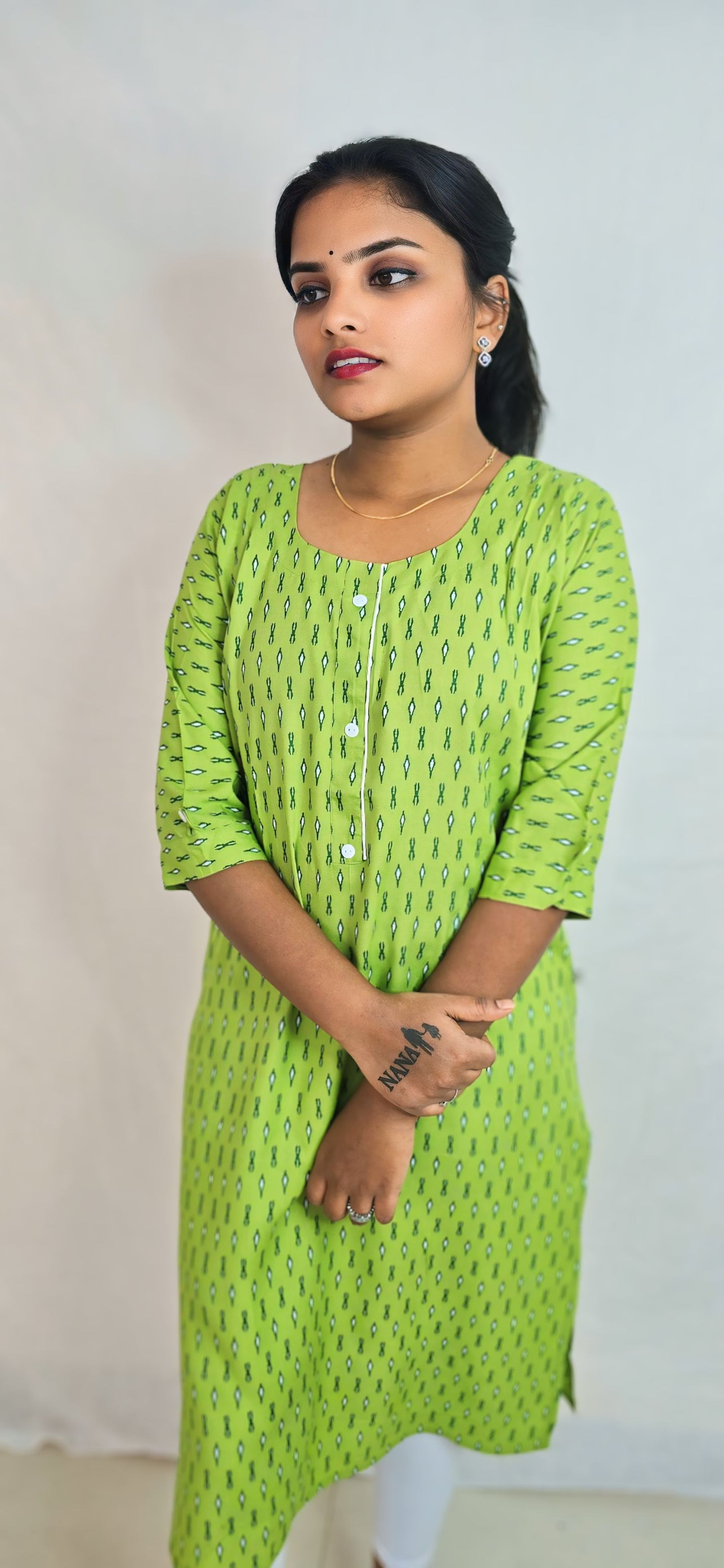 Regular Wear Kurti Green5