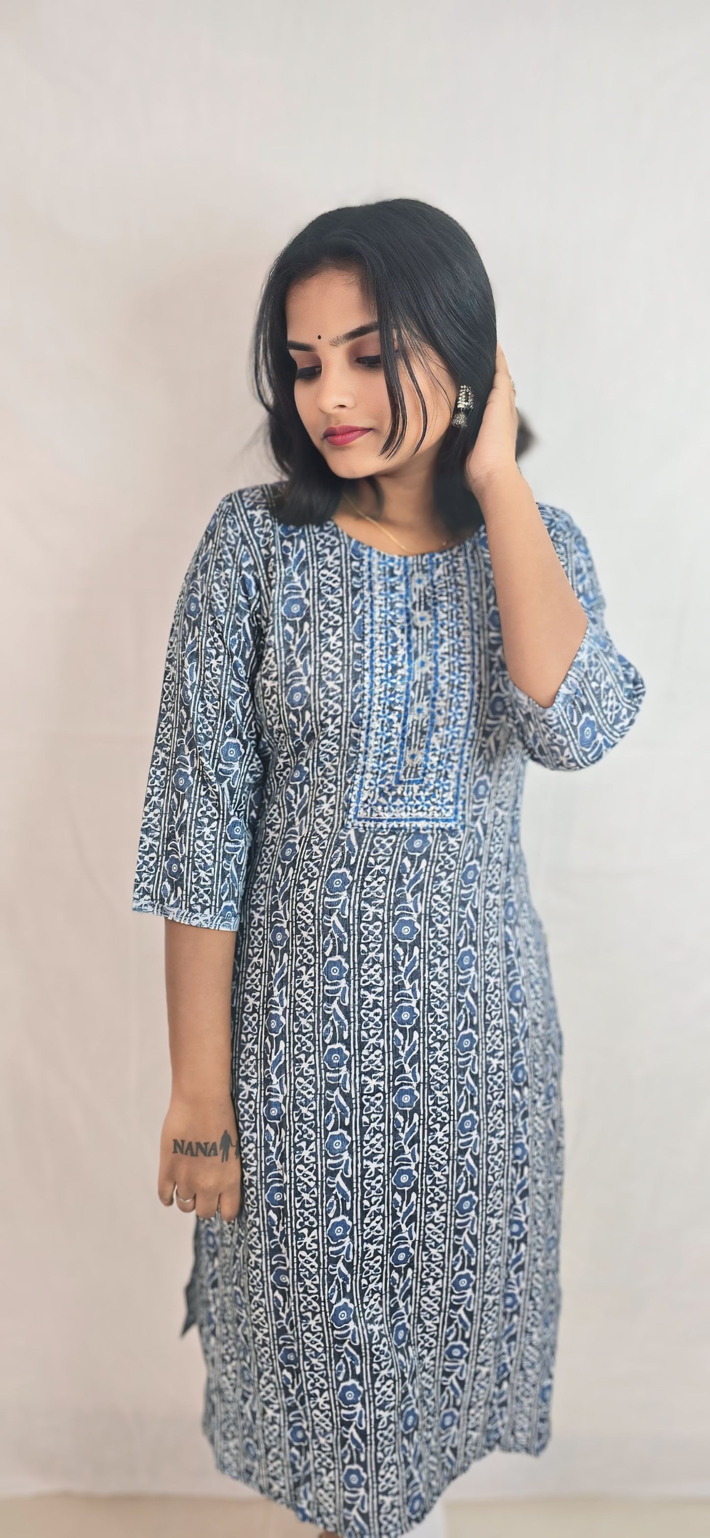 Regular Wear Kurti Blue22
