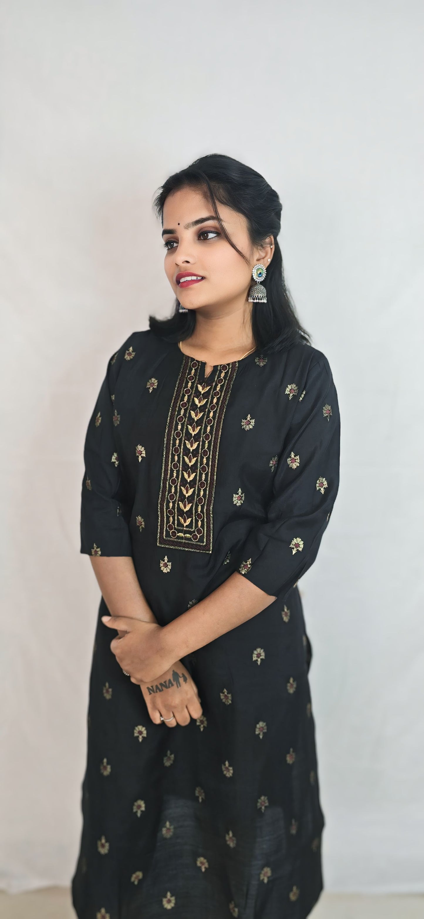 Regular Wear Kurti Black17
