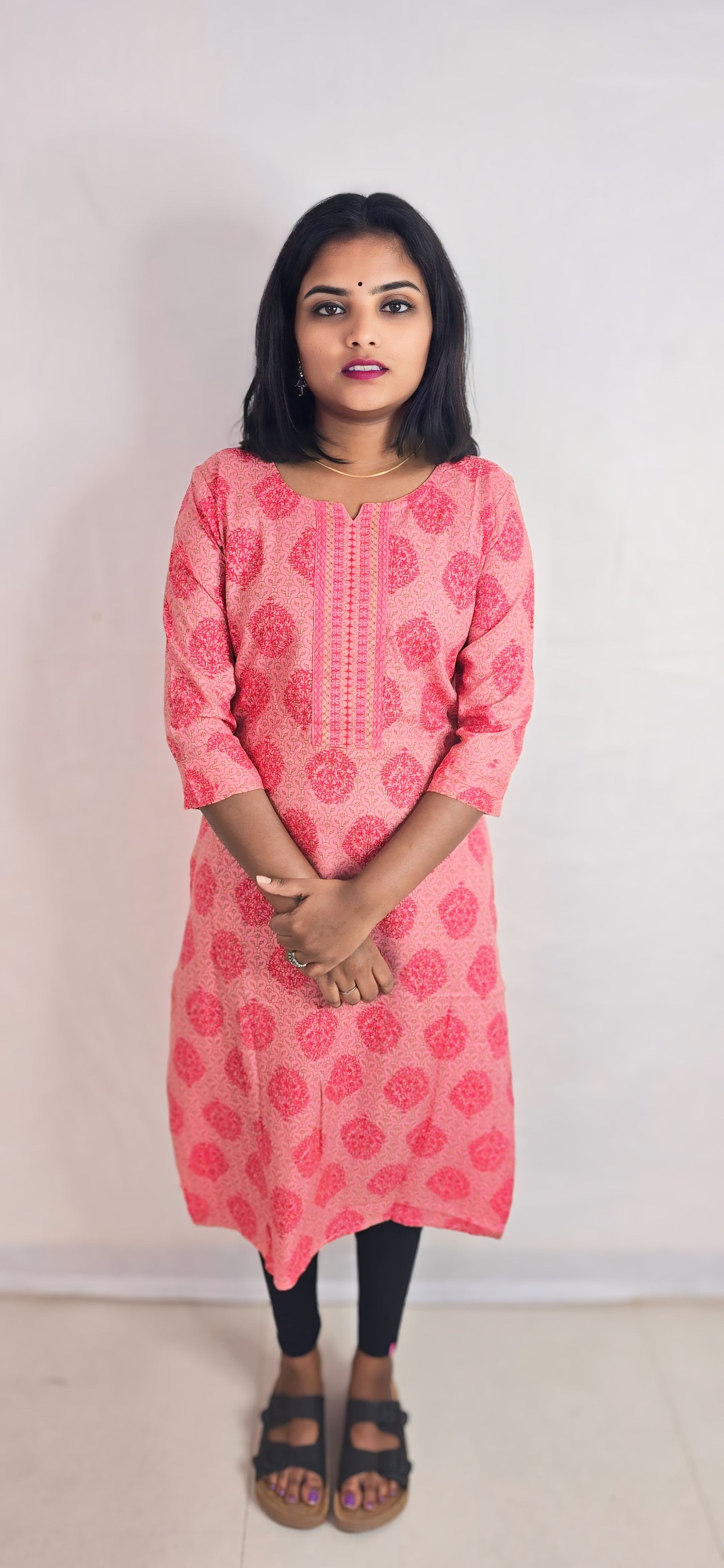 Regular Wear Kurti Pink4