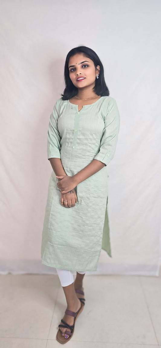 Regular Wear Kurti Green10