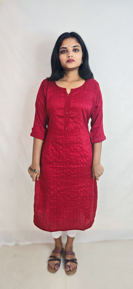 Regular Wear Kurti Red11