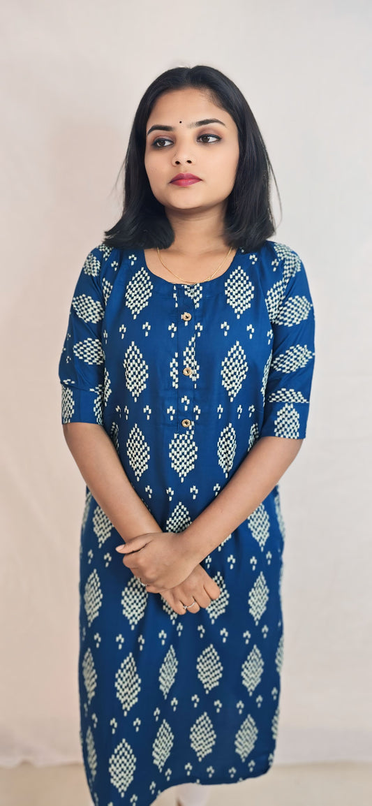 Regular Wear Kurti NavyBlue15