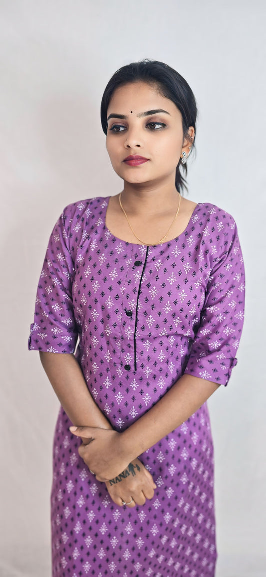 Regular Wear Kurti Purple6