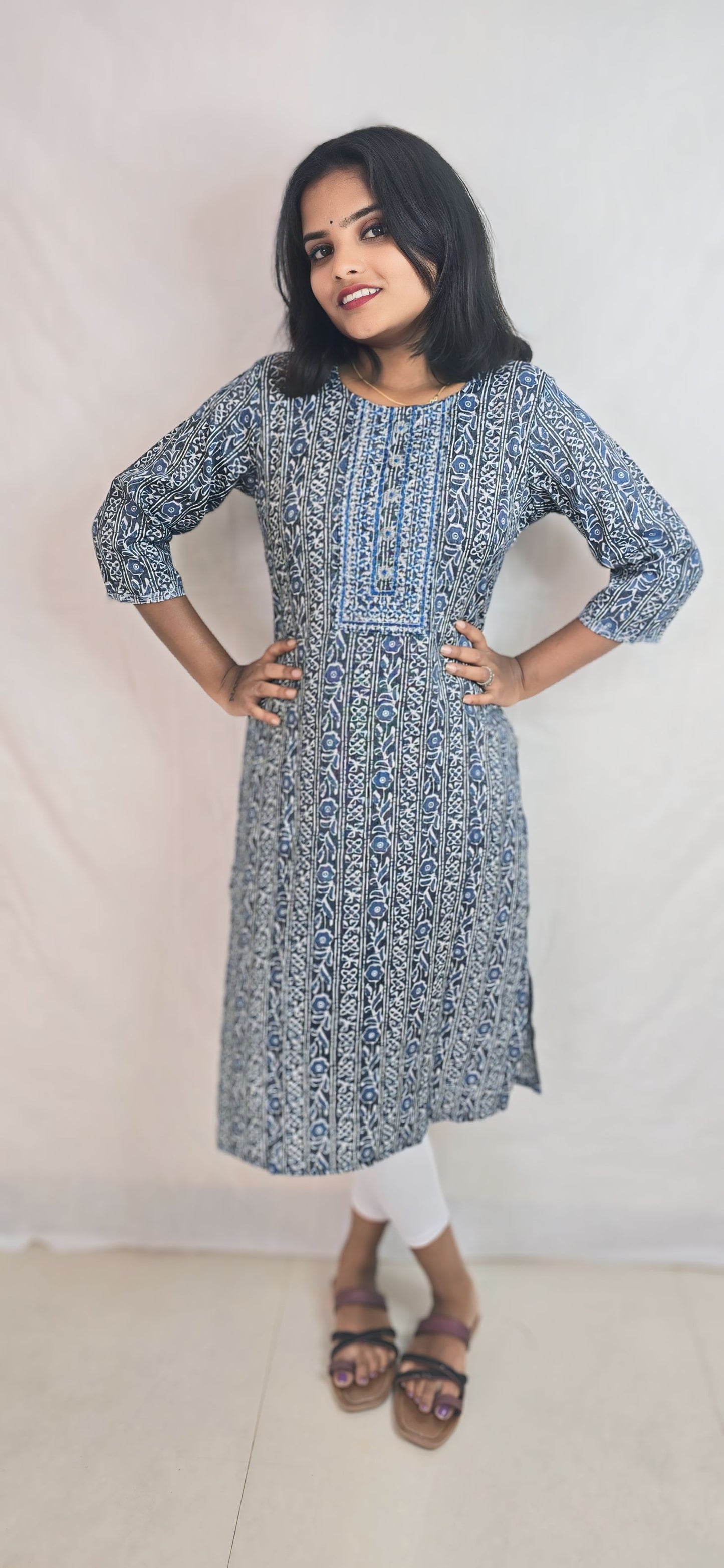 Regular Wear Kurti Blue22
