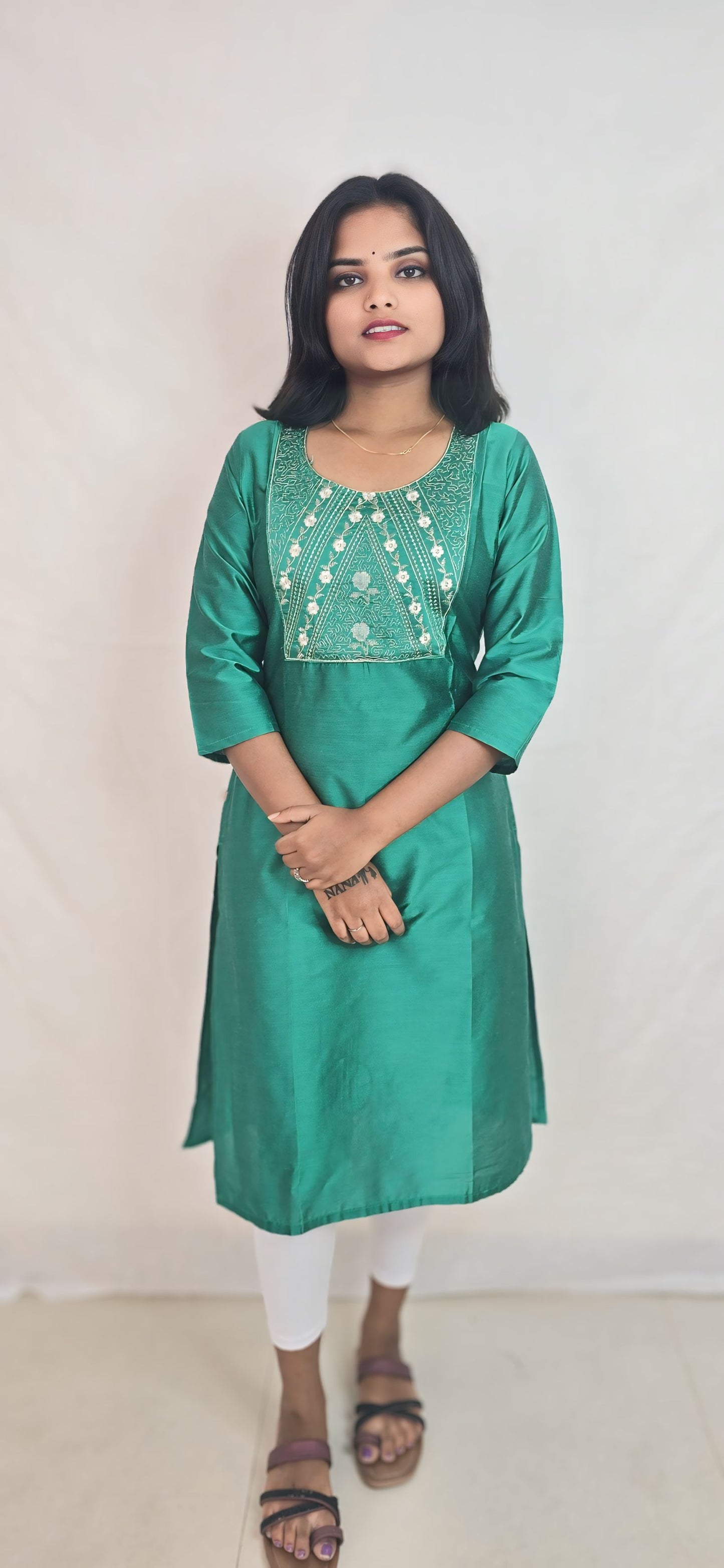Regular Wear Kurti Green7