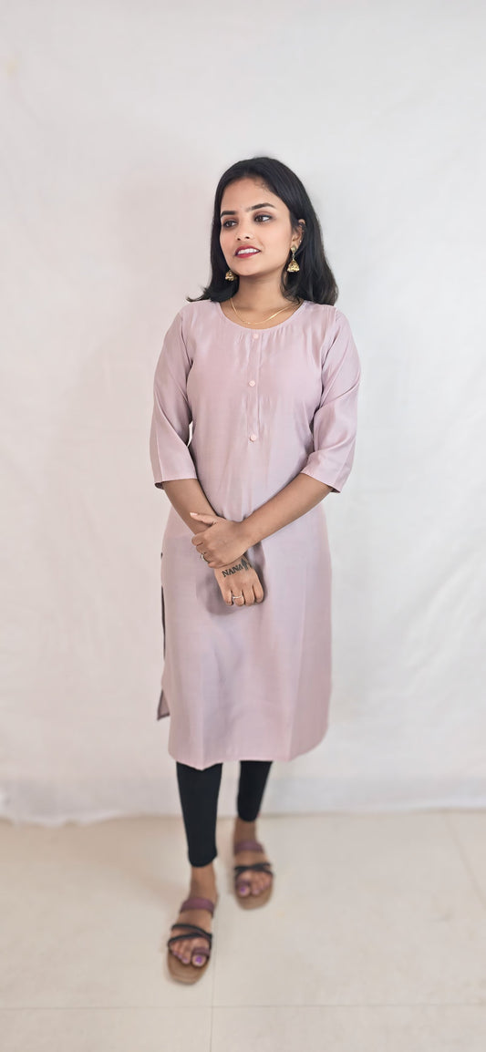 Regular Wear Kurti Pink15