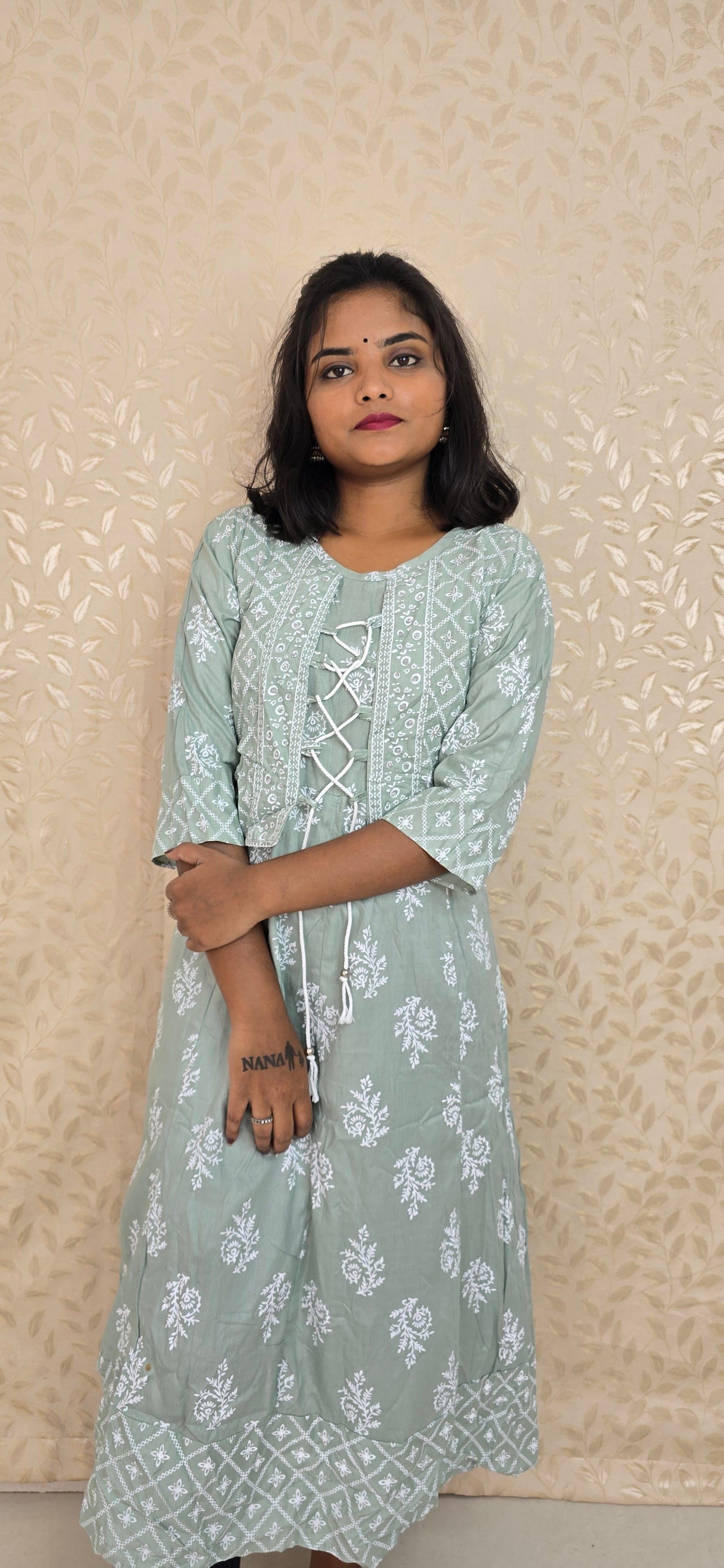 Umbrella Kurtis Light green
